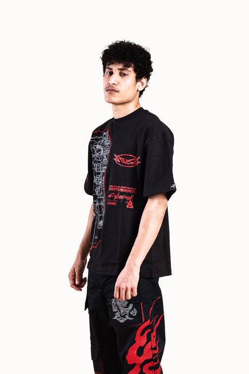 Samurai Oversized T-Shirt | Inspired by Cyberpunk 2077